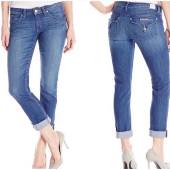 Hudson Bacara Crop Straight Crop Stretch Denim Jeans. Size 25 - Picture 1 of 9